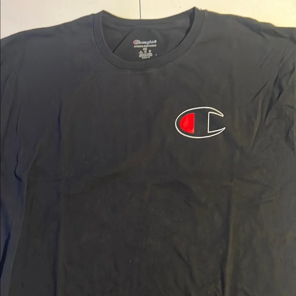 Champion Men's Black T-Shirt 2XL - Picture 2 of 11